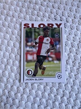 Topps Jaden Slory Soccer Card - Red & White Team Design
